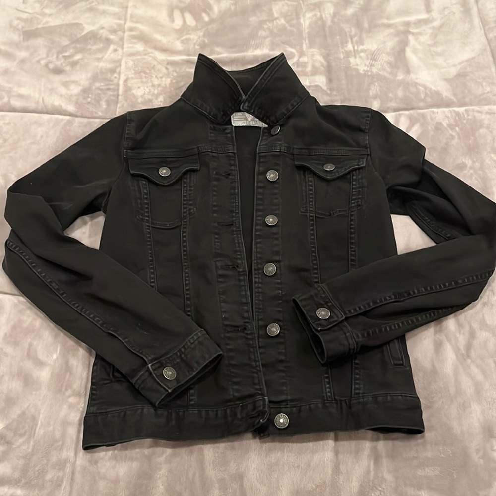 Black jean jacket